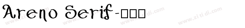 Areno Serif字体转换